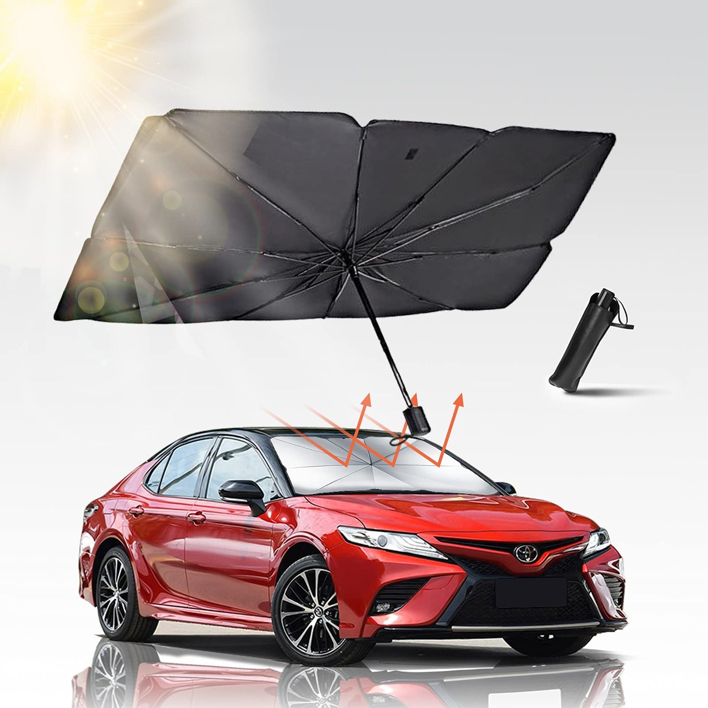 🌞 AutoShield Foldable Car Sun Umbrella 🚗